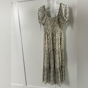 Blu Pepper Floral Smocked Dress